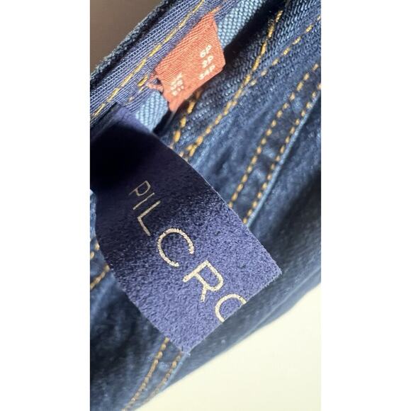 Anthropologie X Pilcro Petite 2 Denim V-Neck Button Up Stretchy MIDI Dress NEW - Picture 8 of 13